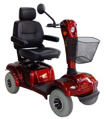 Scooter para movilidad reducida eléctrico - SL4019 Evolution-4 - Sunpex Technology  - con 4 ruedas / con cesto