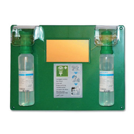 Unidad de limpieza ocular de 2 cilindros - I-WASH   - Taumediplast  - de pared