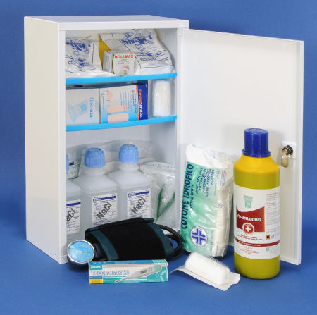 Armario de primeros auxilios - COMBIMEDIUM  - Taumediplast  - con estante / con puerta / de pared