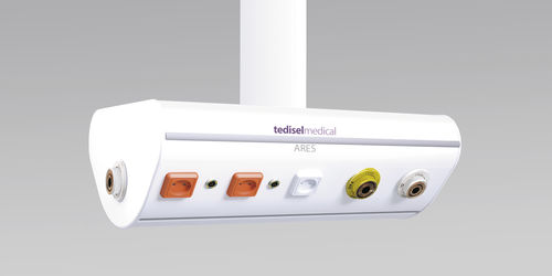 Brazo de distribución de techo - ARES - Tedisel Medical - para cuidados intensivos / articulado / de brazo simple