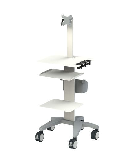 Carro médico - TM WBG ECO 01 - Telemed Medical Systems - para ecógrafo / para transporte / de acero inoxidable