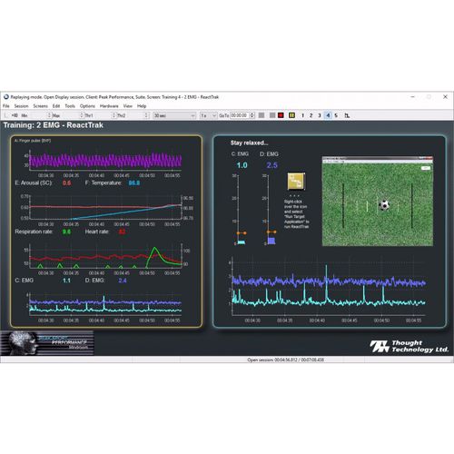 Software de formación - SA8020 - Thought Technology - de evaluación / para electrofisiología / para EMG