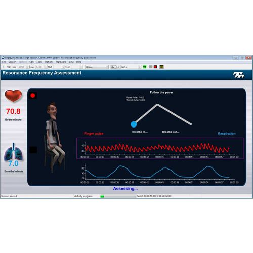 Software de análisis de la variabilidad de la frecuencia cardíaca - SA7580 - Thought Technology - de control / de monitorización / de formación
