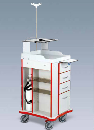 Carro médico - TIT.4000-E  - Titanox  - de emergencia / para dispositivos médicos / para medicamentos