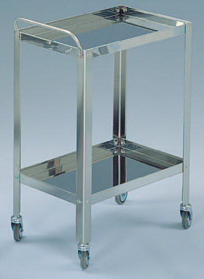 Carro médico - M600866/08 - Titanox  - para instrumental / para transporte / de acero inoxidable