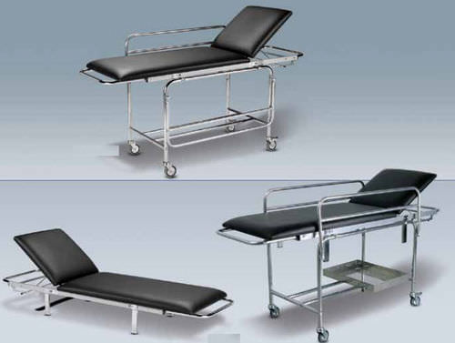 Carro camilla para traslado de pacientes - M620013 - Titanox  - manual / 2 secciones / lavable