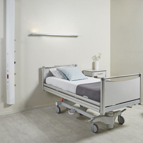 Unidad médica de cabecera vertical - SIMPLE CARE - TLV Healthcare - para habitación de pacientes / con luz