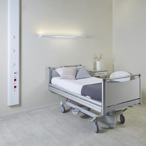 Unidad médica de cabecera vertical - FLUIDYS - TLV Healthcare - para habitación de pacientes / con luz