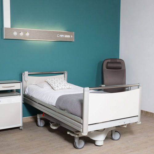 Unidad médica de cabecera horizontal - AXIS - TLV Healthcare - para habitación de pacientes / con luz / personalizable