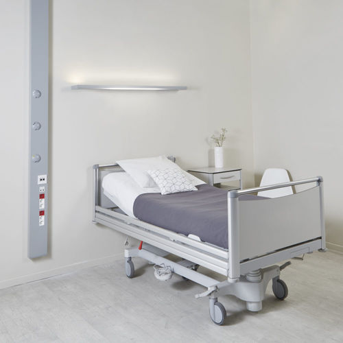 Unidad médica de cabecera vertical - SILEA - TLV Healthcare - para habitación de pacientes / con luz
