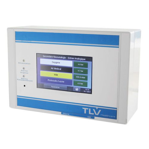 Sistema de monitorización médico - SECURIDYS 816 - TLV Healthcare - de gases médicos / con pantalla táctil