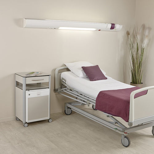 Unidad médica de cabecera horizontal - MEDIVA - TLV Healthcare - para habitación de pacientes / con luz