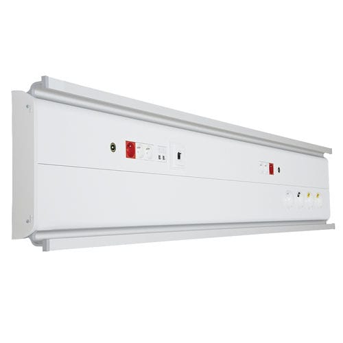 Unidad médica de cabecera horizontal - FLUIDYS - TLV Healthcare - para unidad de cuidados intensivos / con luz / antibacterias