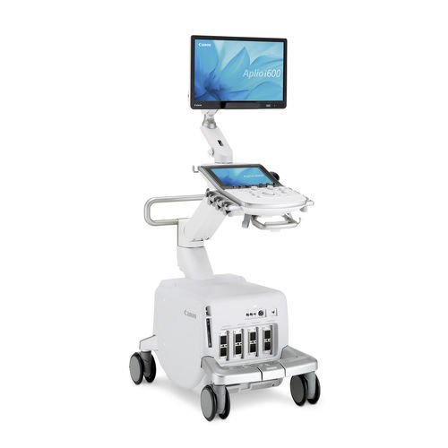 Ecógrafo con soporte - Aplio i600 - Canon Medical Systems Europe - para ecografía polivalente / para ecografía ginecológica y obstétrica / blanco y negro