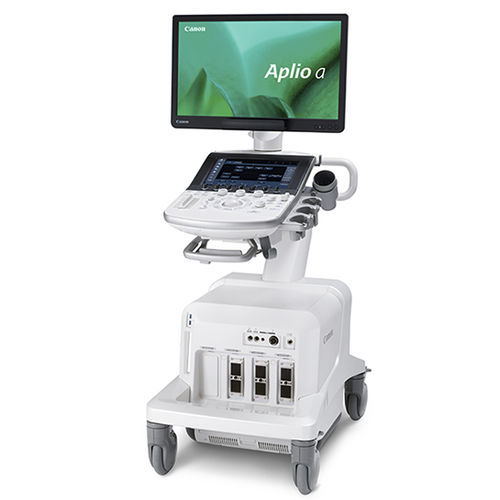Ecógrafo con soporte - Aplio a - Canon Medical Systems Europe - para ecografía polivalente / blanco y negro / doppler-color