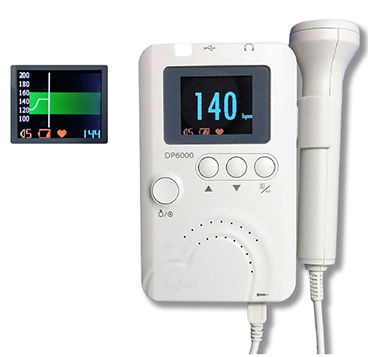 Doppler fetal - DP 6000H - TRISMED  - de bolsillo / con cardiofrecuencímetro