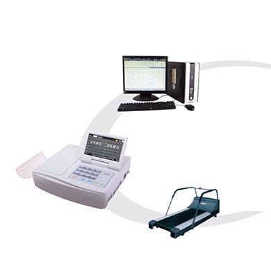 Equipo para pruebas de esfuerzo cardíaco - CARDIPI400H - TRISMED  - con cinta rodante