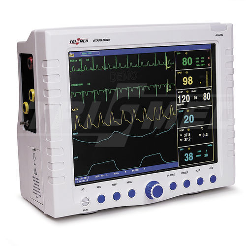 Monitor multiparamétrico compacto - VITAPIA 7000KV - TRISMED - ECG / TEMP / RESP