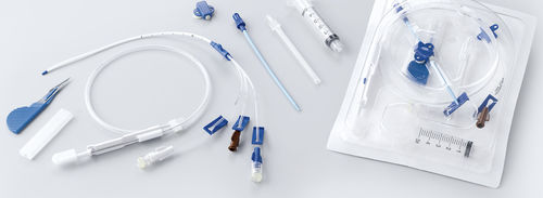 Catéter de acceso - TRO- CENTRAKIT CVC - Troge Medical  - periférico / venoso central / de dos luces
