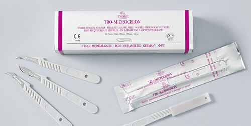Escalpelo con mango plástico - TRO-MICROCISION - Troge Medical  - desechable