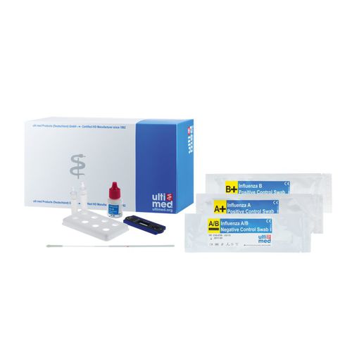 Prueba rápida de enfermedades respiratorias - 014L470 - ulti med Products (Deutschland)  - para antígenos / de influenza B / de influenza A