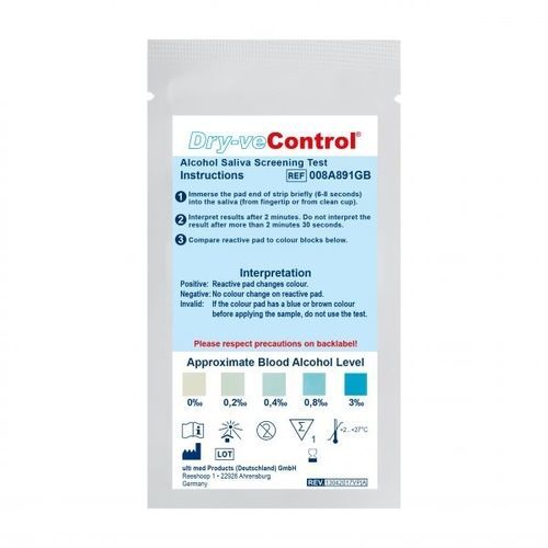 Tira de prueba de uso doméstico - 008A891GB - ulti med Products (Deutschland)  - de detección de droga / para alcohol / de sangre