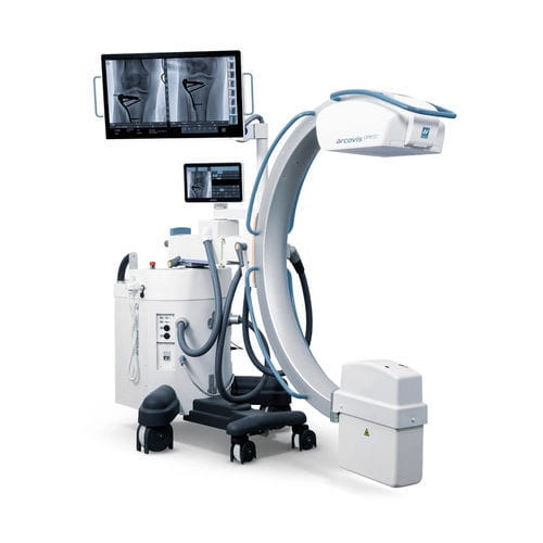 Arco quirúrgico móvil - Arcovis DRF-C S21  - Villa Sistemi Medicali - con sensor plano / con columna de vídeo / con monitor de vídeo integrado