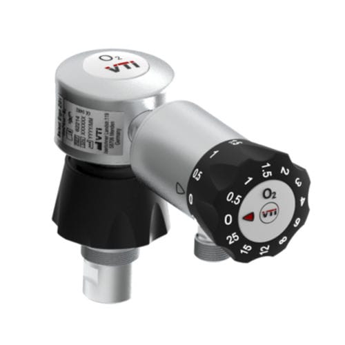 Flujómetro doble - Select Ergo ZGV - VTI Ventil Technik  - de gases médicos / para hospitales / en riel