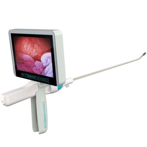 Videohisteroscopio con monitor de vídeo integrado - Endosee® Advance System - Wallach Surgical Devices - de un solo uso