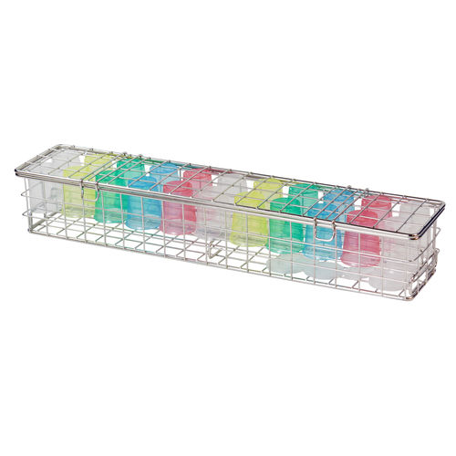 Recipiente de esterilización para instrumental - 910.71.1 - Wiegand AG - de acero inoxidable / perforado