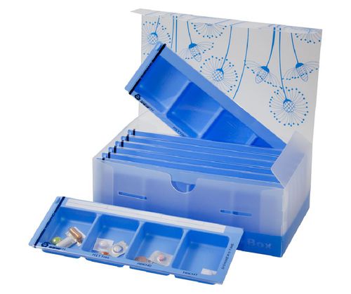 Contenedor para la semana - WeekBox Set M / 600.201.41.de - Wiegand AG - de dispensación de medicamentos / con compartimentos