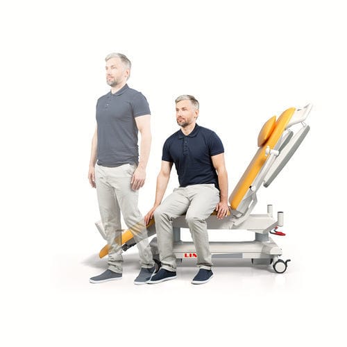 Sillón para tratamiento eléctrico - pura - wissner-bosserhoff  - de 3 secciones / con ruedas / de altura variable