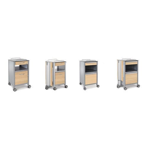 Mesa de cabecera con ruedas - stylo series - wissner-bosserhoff  - con cajones / con armario