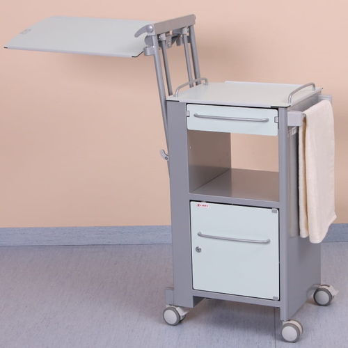 Mesa de cabecera con ruedas - eleganza classic - wissner-bosserhoff  - con bandeja de cama integrada / con armario