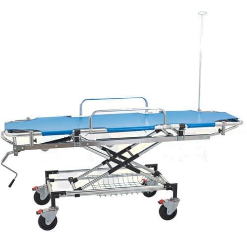Cama de emergencia - YXH-2L - Zhangjiagang Xiehe Medical Apparatus & Instruments - manual / de altura regulable / plegable