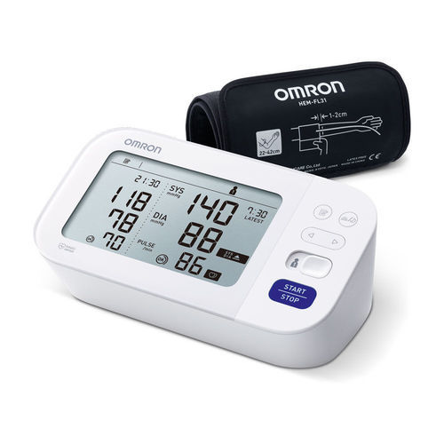 Tensiómetro electrónico automática - M6 Comfort - Omron Healthcare Europe - oscilométrica / con manguito para adulto / 2 x 100