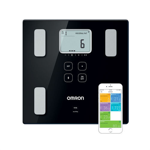 Analizador de la composición corporal por bioimpedancia - VIVA - Omron Healthcare Europe - plataforma / portátil / con indicador digital