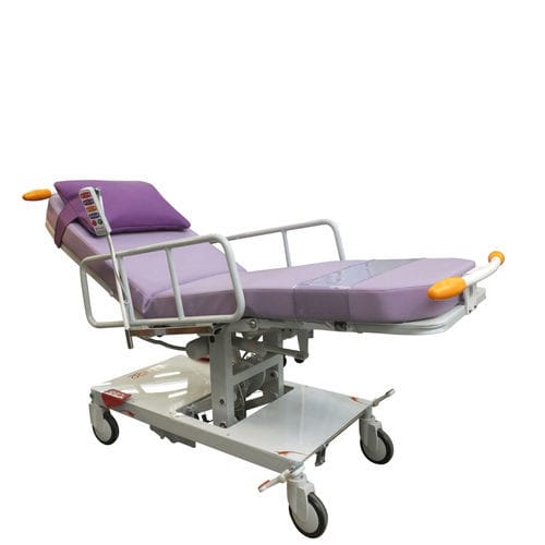 Sillón para tratamiento eléctrico - Ambu Fusion 2 - Acime Frame - de 3 secciones / con ruedas / de altura variable