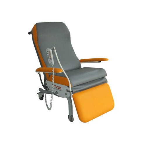 Sillón para tratamiento eléctrico - O’Labo - Acime Frame - 3 secciones / con reposapiernas / con ruedas