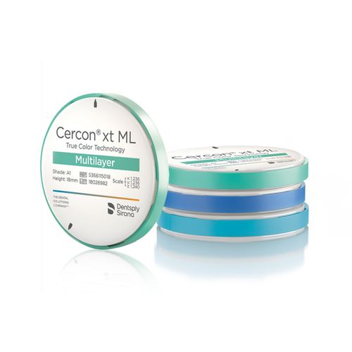Material dental de circona - Cercon  - Dentsply Sirona - para restauración dental / para laboratorio dental / de fresado