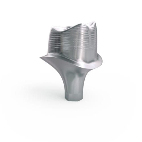 Pilar para implante de titanio - Atlantis™ - Dentsply Sirona - interno / recto / cementado