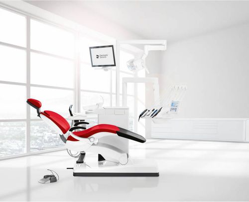 Unidad dental con sillón - Sinius - Dentsply Sirona - compacta / con monitor / con sistema de higiene