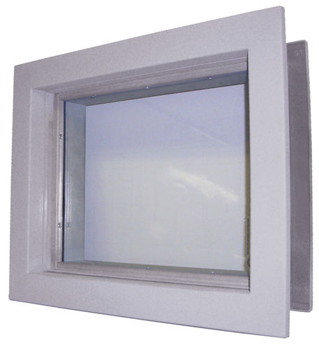 Ventana de protección radiológica - LG - Shielding International - fija / de cristal de plomo