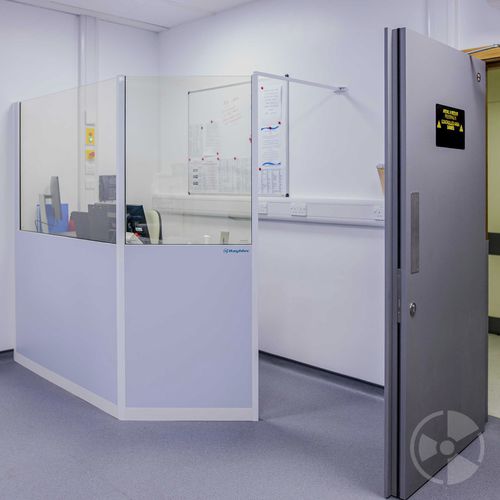Pantalla de radioprotección rayos X - Raybloc - de suelo / con ventanas
