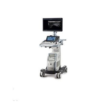 Ecógrafo con soporte - LOGIQ S8 XDclear 2.0+ - GE Healthcare - para ecografía polivalente / blanco y negro / doppler-color