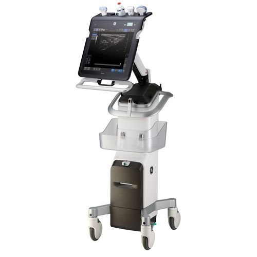 Ecógrafo con soporte, compacto - Venue™ - GE Healthcare - para ecografía en urgencias médicas / para ecografía con anestesia y en cuidados intensivos / para ecocardiografía de estrés farmacológico
