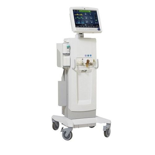 Ventilador para cuidados intensivos - CARESCAPE R860 - GE Healthcare - electrónico / con ruedas