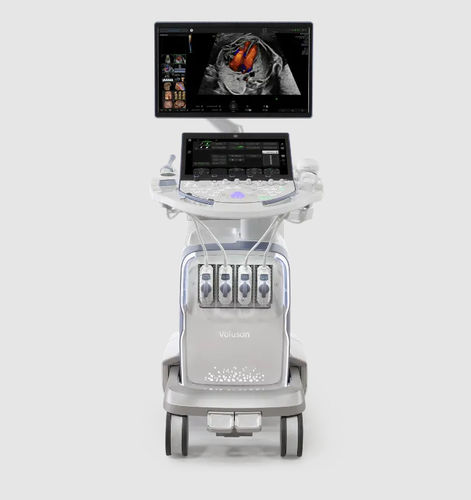 Ecógrafo con soporte - Voluson™ Expert 22 - GE Healthcare - para ecografía ginecológica y obstétrica / blanco y negro / doppler-color