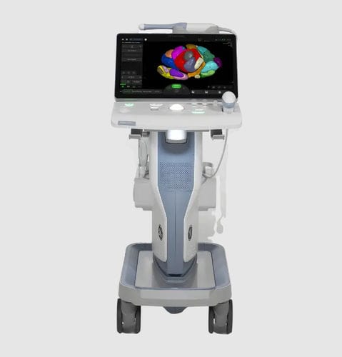 Ecógrafo con soporte, compacto - Voluson™ SWIFT - GE Healthcare - para ecografía ginecológica y obstétrica / blanco y negro / doppler-color