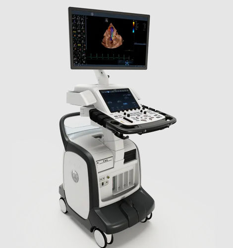 Ecógrafo con soporte - Vivid™ E95  - GE Healthcare - para ecografía cardiovascular / blanco y negro / doppler-color